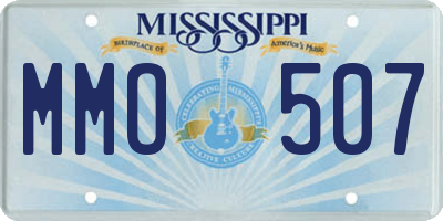 MS license plate MMO507