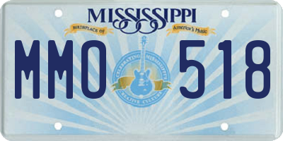 MS license plate MMO518