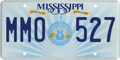 MS license plate MMO527