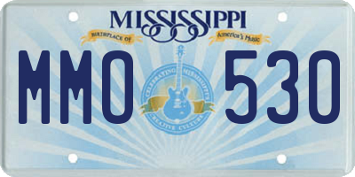 MS license plate MMO530