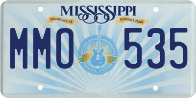 MS license plate MMO535