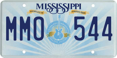 MS license plate MMO544
