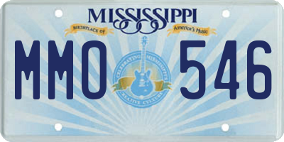 MS license plate MMO546