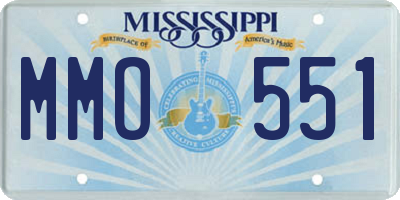 MS license plate MMO551
