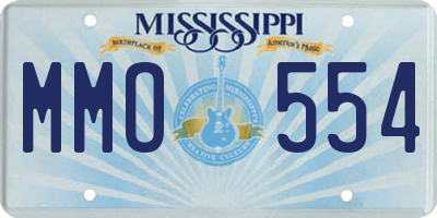 MS license plate MMO554