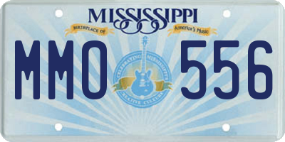 MS license plate MMO556