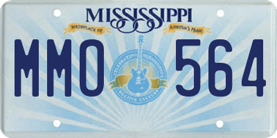 MS license plate MMO564