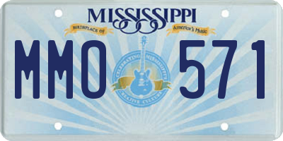 MS license plate MMO571