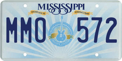 MS license plate MMO572
