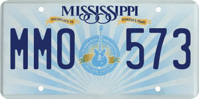 MS license plate MMO573
