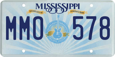 MS license plate MMO578