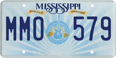 MS license plate MMO579