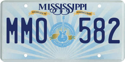MS license plate MMO582