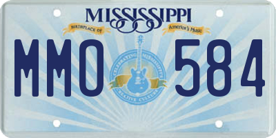 MS license plate MMO584