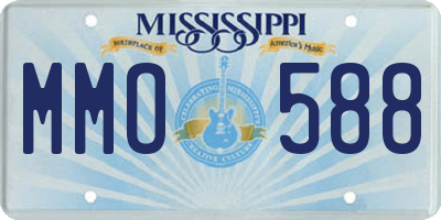MS license plate MMO588