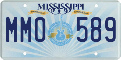 MS license plate MMO589