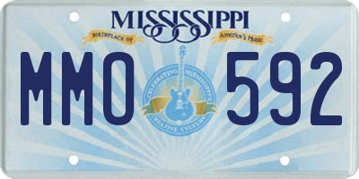 MS license plate MMO592