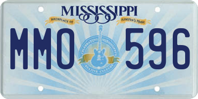 MS license plate MMO596