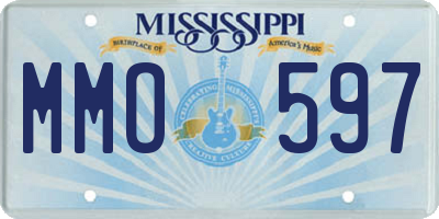MS license plate MMO597