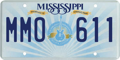 MS license plate MMO611