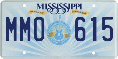 MS license plate MMO615