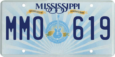 MS license plate MMO619