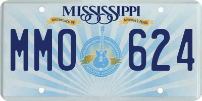 MS license plate MMO624