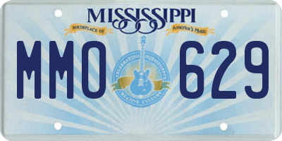 MS license plate MMO629
