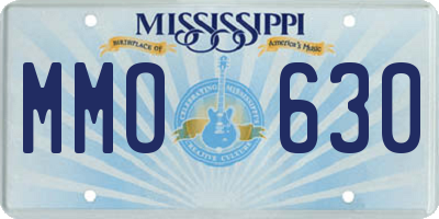 MS license plate MMO630