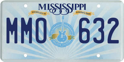 MS license plate MMO632