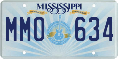 MS license plate MMO634