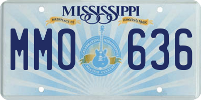MS license plate MMO636