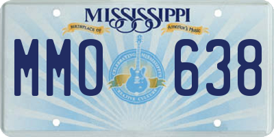 MS license plate MMO638