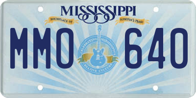 MS license plate MMO640