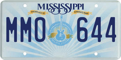 MS license plate MMO644