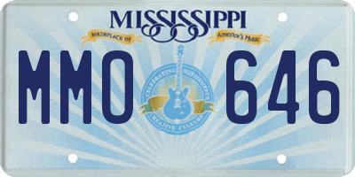 MS license plate MMO646