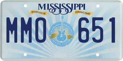 MS license plate MMO651