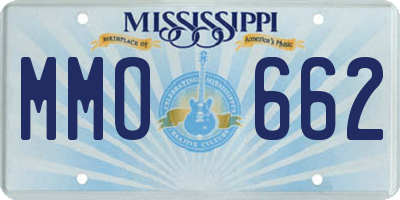 MS license plate MMO662