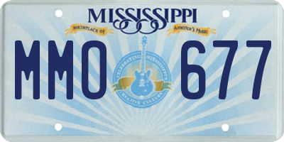 MS license plate MMO677