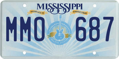 MS license plate MMO687