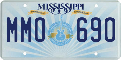 MS license plate MMO690
