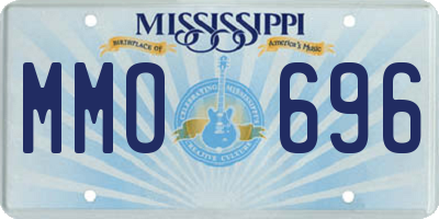 MS license plate MMO696