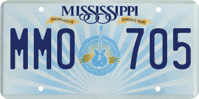 MS license plate MMO705