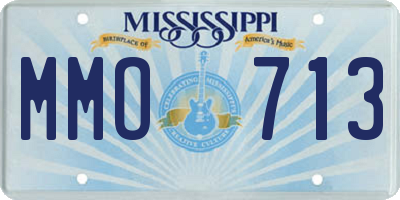 MS license plate MMO713