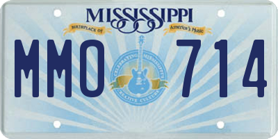 MS license plate MMO714
