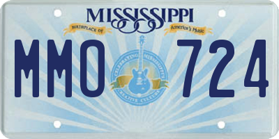 MS license plate MMO724