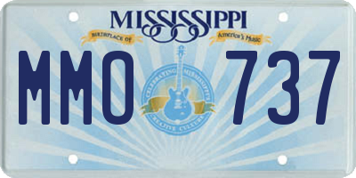 MS license plate MMO737
