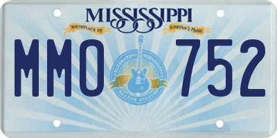 MS license plate MMO752