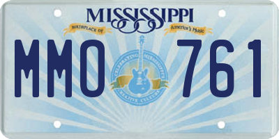 MS license plate MMO761