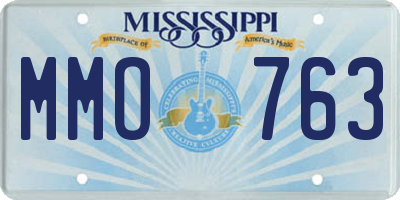 MS license plate MMO763